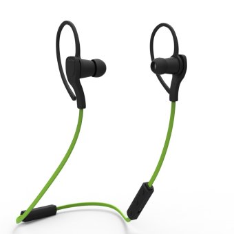 Bluetooth Headsets Earphones Beats With Mic Apple Sony Samsung HTC Stereo Wireless Sport Sport Headphones Sweatproof Earphone Headset For iPhone And Android Mobile Phone（Green） - Intl