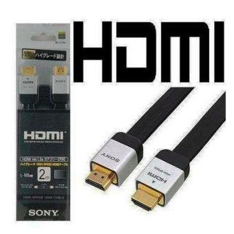 Sony HDMI Cable Data USB Male To Male Original - Black/Hitam
