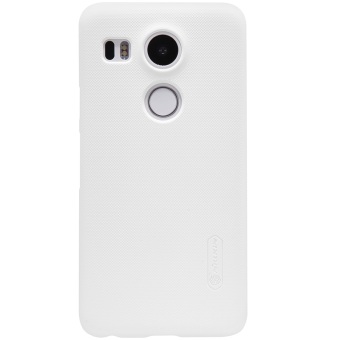 Nillkin Frosted Shield Hard Case Original For LG Nexus 5X - Putih + Free Screen Protector Nillkin