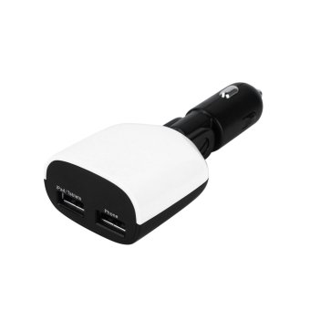 Universal Double 2USB Port Car Charger Adapter For iPhone 5S 6 Plus Samsung ipad (Intl)