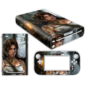 Bluesky Tomb Raider Nintendo Wii U Skin NEW CARBON FIBER system skins faceplate decal mod (Intl)