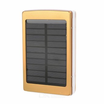 Solar Power Bank Charger 30000 mAh and LED - Powerbank Solar Gold