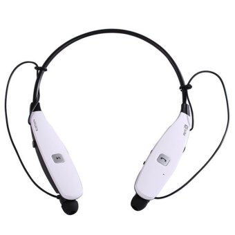 Fashion Wireless Music Earphone Bluetooth Headset HBS-900T Sport Mp3 Earphone Headphone Dukungan Kartu TF + Radio FM (Putih) - intl
