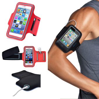 Gshop Universal Sport Armband Case L for Smartphone 4.5 Inch - 5.7 Inch - Merah