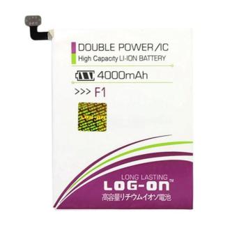 LOG-ON Battery For OPPO F1 4000mAh - Double Power & IC Battery - Garansi 6 Bulan