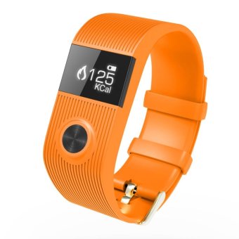 TW64S spo2 Waterproof Fitness Tracker Heart Rate monitor Smart Band (Orange) - intl
