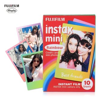 Fujifilm Instax Mini 10 Sheets Colorful Rainbow Film Photo Paper Snapshot Album Instant Print for Fujifilm Instax Mini 7s/8/25/90 - intl