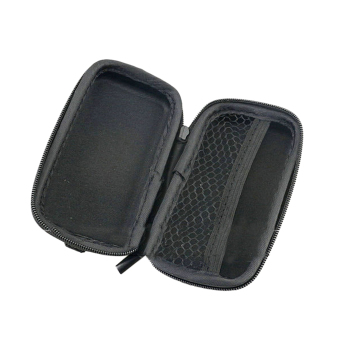 ELENXS Cellphone Headset Bluetooth Earphone Cable Storage Box Holder Organiser Cases Container Handbag Blue