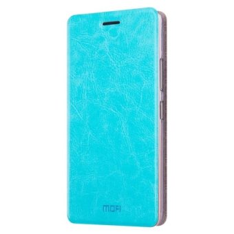 MOFI For Samsung Galaxy A5 (2016) / A510 Crazy Horse Texture Horizontal Flip Leather Case With Holder (Blue) - intl