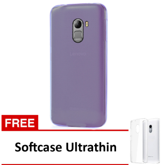 Softcase Ultrathin Untuk Lenovo A7010/K4 NOTE - Ungu Clear + Free Softcase Ultrathin