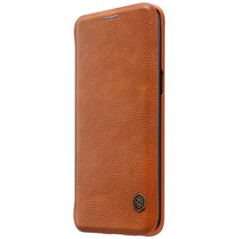 sFor Samsung Galaxy S8 Case Nillkin QIN Series leather Cases 360 degree protection case flip cover for samsung s8 (Brown) - intl