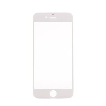 Velishy Glass Screen Outer Lens Cover for iPhone 6 4.7inch (White)