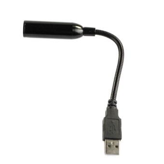 USB Flexible Stereo Desktop Microphone for PC Laptop Mac Black - intl
