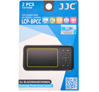 JJC LCP-BPCC Hard LCD Guard Film Screen Protector For Blackmagicdesign Blackmagic Pocket Cinema Camera (2 Pack) - intl