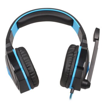 KOTION EACH G4000 Stereo Noise Cancelling Gaming Headset w/ Mic HiFi Driver LED Light for PC (Blue/Black)