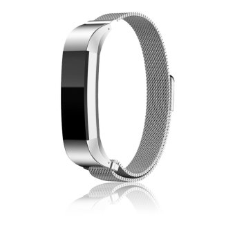Fitbit Alta Strap Bands, Lantoo Milanese Magnetic Loop Stainless Steel Replacement Watch Band for Fitbit Alta Smart Watch（Sliver）