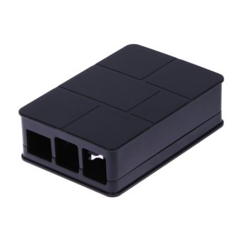 ABS Plastic Case Box Enclosure for Raspberry Pi 3 Model B + Screws (Black) - intl