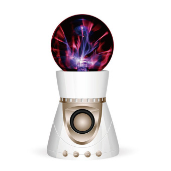 Portable Wireless Bluetooth Speaker Magic Ball LED Lights (White) - Intl