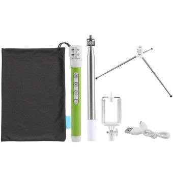 MCE SQB802 Bluetooth Phone Accessory Wireless Extension Monopod for Outdoor with Mini Tripod (Green) - Intl
