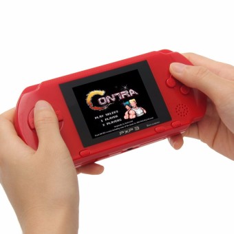 3 inch 16 Bit Portable PXP3 Handheld Video Game Players SLIM Games Retro Video Console with 160 kinds of Games + Game Card(Red)