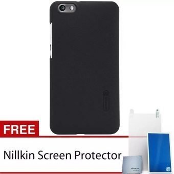Nillkin Frosted Shield Hard Case untuk Huawei Honor 4X - Hitam + Gratis Screen Protector Nillkin