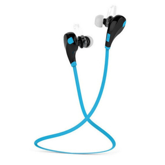 IBERL QCY QY7 Wireless Bluetooth 4.1 Stereo Earphone Sport Running Headphone Studio Music Headset with Microphone (Blue)