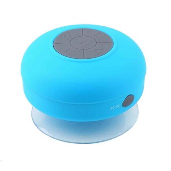 Moonar Wireless Mini Speaker Waterproof Suction Shower Car Blue