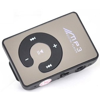Skytop MP3 Player TF card with Small Clip - Hitam