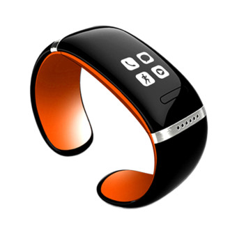 Acediscoball Smart Watch LED Bluetooth Bracelet With Call Answer SMS Reminding Music Player (Orange)