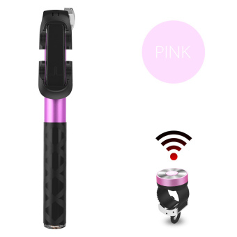 Tokuniku Tongsis Monopod Selfie Stick Mini Pro Bluetooth PRO 1 - Pink