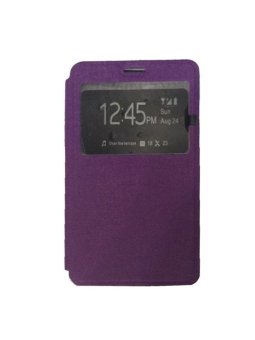 Ume Flip Shell / FlipCover for Infinix Hot 2 X510 Leather Case / Sarung HP / View - Ungu