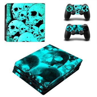 Horror Series Vinyl Game Protective Skin Sticker For Playstation 4 Pro Decal Cover Sticker For PS4 Pro Console +2 Controller ZY-PS4P-0035 - intl