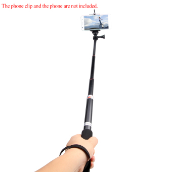 Andoer genggam portabel diperpanjang teleskopis Monopod selfie tongkat aluminium paduan untuk Feiyu WG stabilisator GoPro Hero 2/3/3 + / 4 SJCAM SJ4000 SJ5000