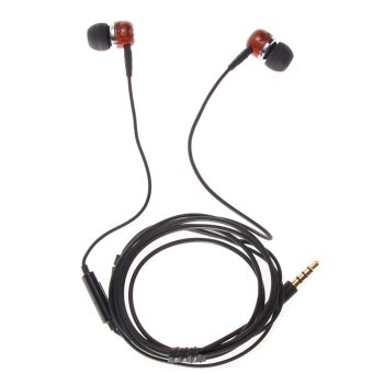Takstar HI1200 kayu earphone di telinga (hitam/merah) - International