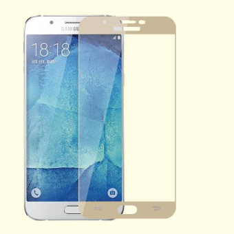 9h Explosion Proof Premium Tempered Glass Film Screen Protector Guard for Samsung Galaxy A8 /A8000 (Gold) - Intl