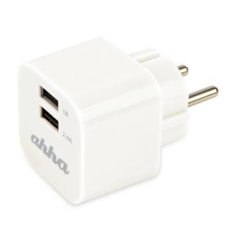 Hippo Ahha 2 Usb Adaptor Charger Spedy White 3 4A