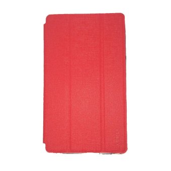Ume Flip Leather Case Cover For Tab Lenovo 2 A7-10 - Merah