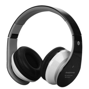 LT365 Foldable Wireless Bluetooth Headphone Headset Stereo Earphone with Mic - Black - intl