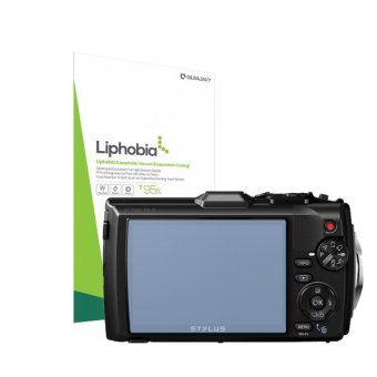 Gilrajavy Liphobia Olympus TOUGH TG-4 Hi Clear Camera Screen Protector 2 pcs Set anti-fingerprint guard clean