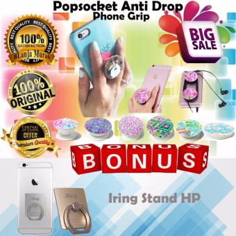 Trends 2017 Popsockets Pop Socket Phone Holder Expanding Stand and Grip for Smartphones Tablets - Gratis Iring Stand HP