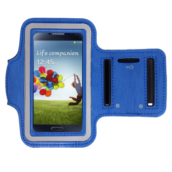 ELENXS Sports Jogging Gym Arm Band Cover Case For Samsung Galaxy S3/S4/S5/M7 Running Cool Nylon Flexible Dark Blue