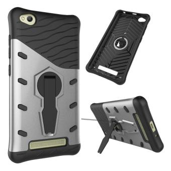 Heavy Duty Shockproof Dual Layer Hybrid Armor Protective Cover with 360 Degree Rotating Kickstand Case for Xiaomi Redmi 4A - intl