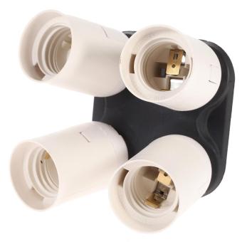 Andoer 4in1 E27 Base Socket Light Lamp Bulb Holder Adapter Splitter for Photo Video Film Studio Photography Studio Softbox Accessories - intl