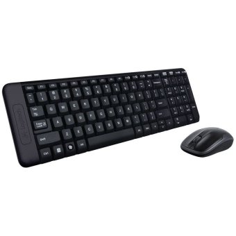 Logitech MK 220 Logitech Wireless Combo Keyboard & Mouse - Hitam