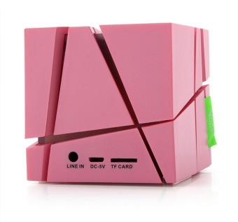 Creative Design Rubik's Cube Mini Bluetooth Speaker (Pink) - Intl