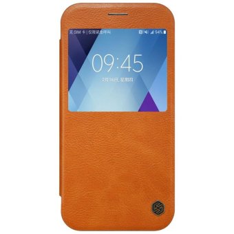 Nillkin Flip Cases For Samsung Galaxy A5 2017 Case 360 degree protection Leather Phone Cover For Samsung Galaxy A520 A520F Case (Brown) - intl