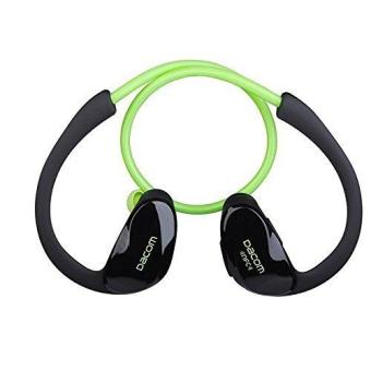 DACOM Athlete Ear Hook Bluetooth 4.1 Headset Sports Earphone Support NFC and Hands Free Calling - Green - intl