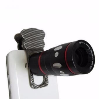 Lesung Universal Cat Clip Fisheye with 10X Zoom Telephoto Lens Kit 4 in 1 - LX-U401-hitam