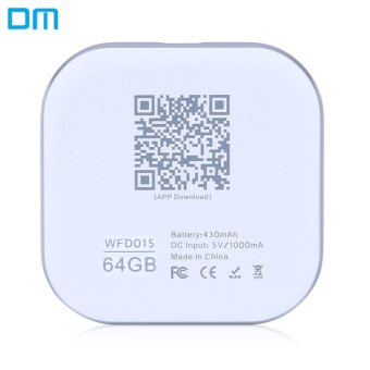 DM S3 WFD015 64GB Wireless WiFi Phone U Disk Expansion for iPhone iPad iOS / Android with LED Indicator Light - intl
