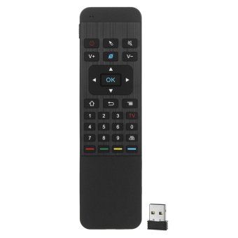 JUSHENG P3 Multifunction Air Mouse with Wireless Rechargeable Qwerty Keyboard, 3-Gyro + 3-Gsenso, Infrared Learning Remote Control for Android TV Box, Smart TV, PC, Windows ,HTPC, Mac OS, Linux - intl